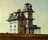 Edward Hopper Canvas Paintings - House by the Railroad